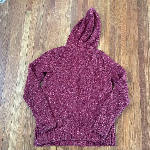 Carhartt Red Knit Sweater with Button Detail and Hood - Picture 6 of 6